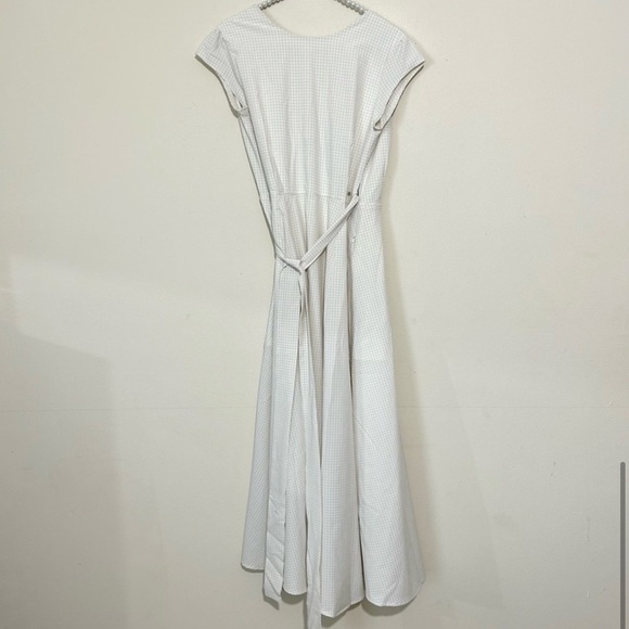 Wayre Roma Reversible Pleated Cap Sleeve Gingham Wrap Travel Dress SIZE XS - Picture 9 of 9